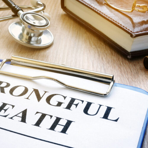 Wrongful,Death,Form,And,Stethoscope,On,A,Table.